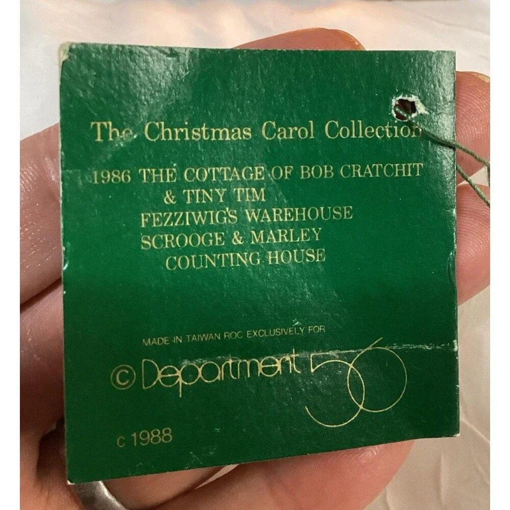Dept. 56 Dickens Village A Christmas Carol Scrooge & Marley Counting House 1986